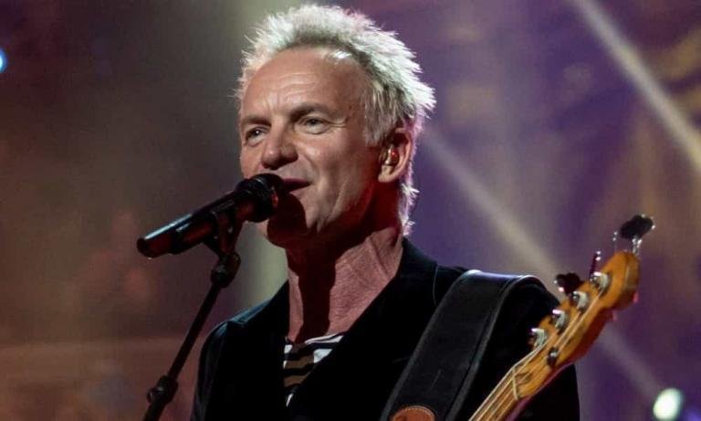 Sting durante un concierto en 2018