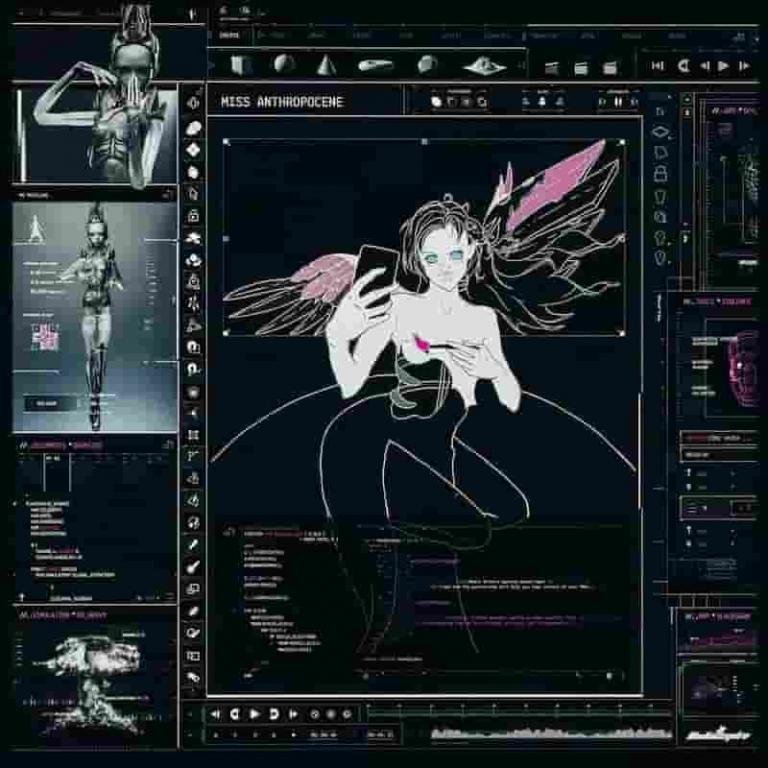 La portada de Miss Anthropocene de Grimes