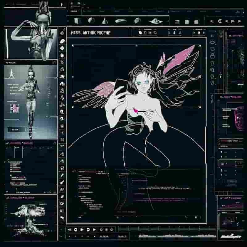 La portada de Miss Anthropocene de Grimes