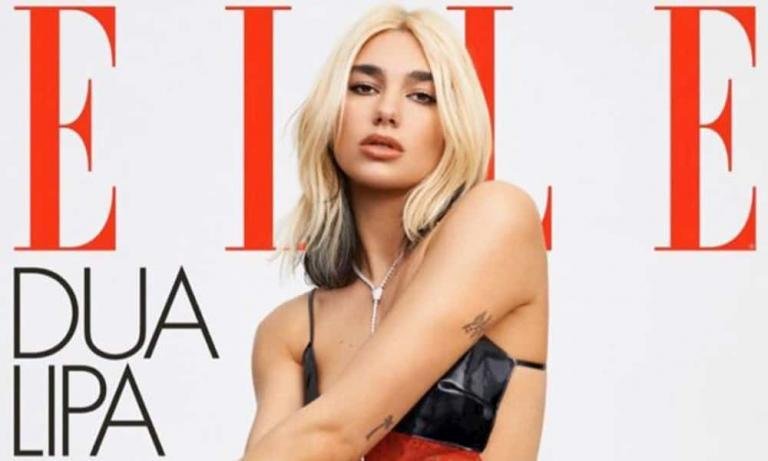 Dua Lipa en la portada de Elle