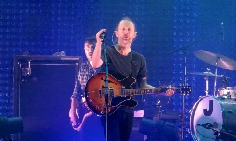 Radiohead en concierto en 2000