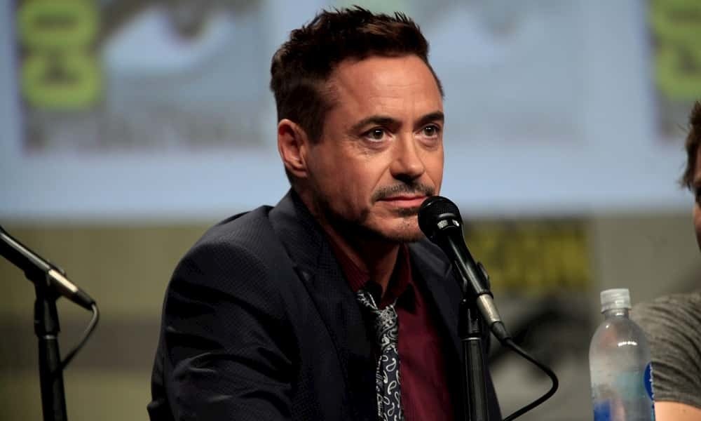 Robert Downey Jr durante una rueda de prensa