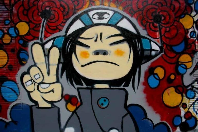 Gorillaz en grafiti