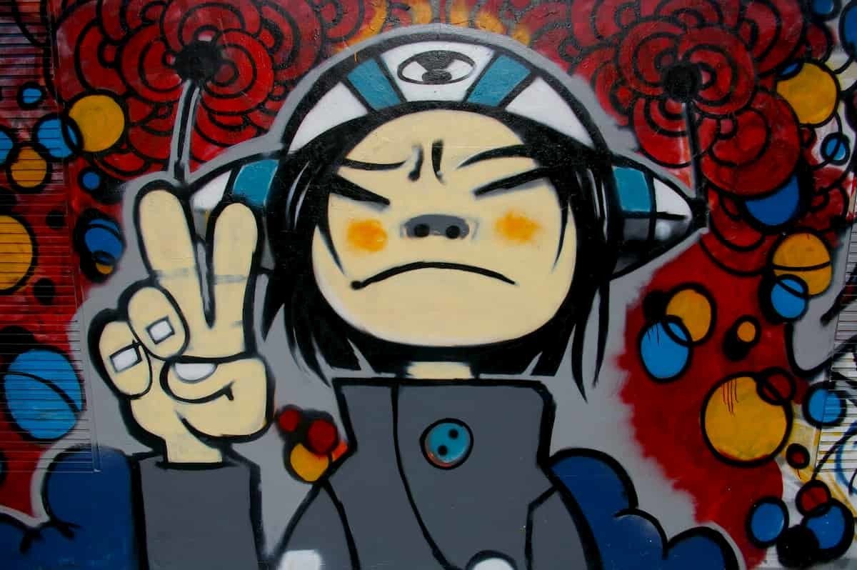 Gorillaz en grafiti