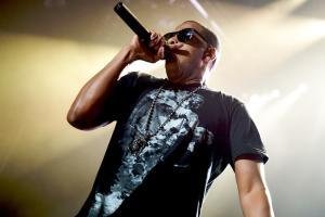 Jay-Z con micro