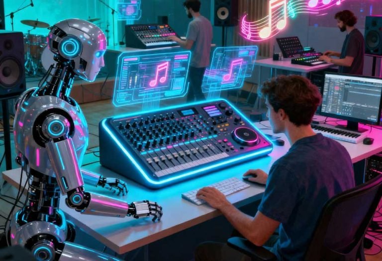 El Uso de Inteligencia Artificial en la creación musical Revolución creativa, producción y ética en la industria